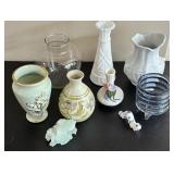 Mixed Lot of Decorative Vases, Figurines & Crystal