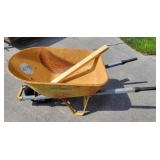 True Temper Yellow Wheelbarrow