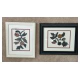 Two Framed Crewel Embroidery Artwork