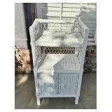 White Wicker Shelf