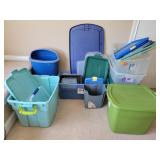 Plastic Storage Bins and Lids