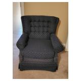 Blue Upholstered Armchair