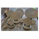 Lenox Ivory and Silver Dinnerware Set