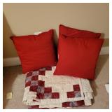 Queen Quilted Spread with 3 Pillows