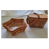 Longaberger Star Basket and Purse