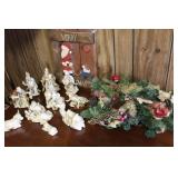 Nativity Set with Decor and Wall Hanger