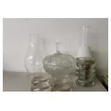 Glassware Including Lids and Decor