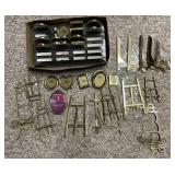 Collection of Mini Solid Brass Picture Frames-Cont