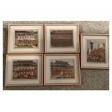 5 1982 Framed University of Tennessee Photos