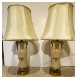 Pair of Vintage Hollywood Regency Style Table