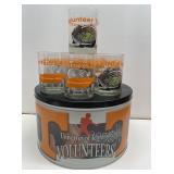 Set of 9 "Tennessee Vols" Drinking Glasses