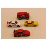 4 Coca-Cola Themed Die-Cast Cars