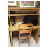 Oak Desk and Chair Combo