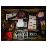 A box of office equipment.
