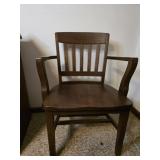 Antique wood armchair