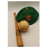 Baseball Set with Bat, Ball, and Cap