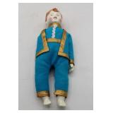 Antique Hand-Dressed Porcelain Boy Doll
