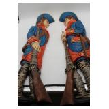 Painted Soldier Wall Sculptures