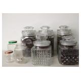 27 piece Glass Storage Jars with Hardware content
