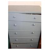 Light Blue Wooden Storage Chest