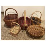 5 Various Baskets-See Photos