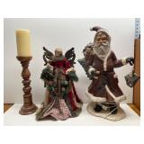Angel Tree Topper W/Porcelain Face and Hands,