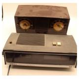 Vintage RCA Victor Radio and Sony Digimatic Clock