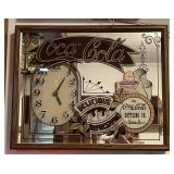 VTG Coca-Cola Mirrored Wall Clock-21ï¿½ x 2.5ï¿½ x 17ï¿½