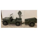 1964 ORIGINAL GI JOE JEEP 7000 W/TRAILER &