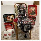 Side Chair W/Red Velvet Seat & Cocaï¿½Cola