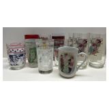 13 Various VTG Glassware-Norman Rockwell, Cont.