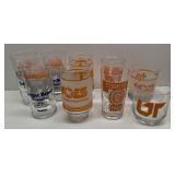 9 TN Vols 6ï¿½ Glassware-See Photos