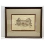 Framed Drawing of Historic Louisville & Nashville