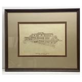 Framed Drawing of the Historic Southern Railway
