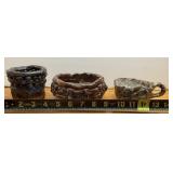 3pcs. Of Pottery-2 planters & 1 coffee/tea cup