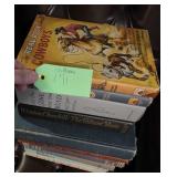 A stack of 10 assorted books