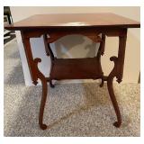 Mahogany 2 Tier Side Table
