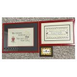3 Needlepoint Artwork Honoring Teachers-Cont.