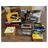 3 Staple Gun/Tackers with Staples-See Photos