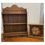 Mantle/Desk Clock and Wall Hanging Shelf-Cont.