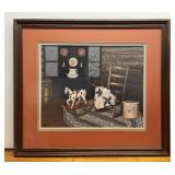 1982 Framed Pat Pearson Print-29" X 25.5"