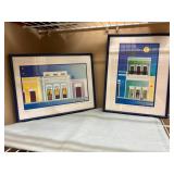 Prints by Carolina Blanco Velez in Blue Frames