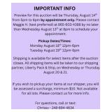 Important Info