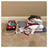 Textiles Including Aprons, Sheets, and Table Mats
