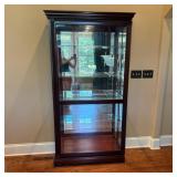 Tall Wooden Display Cabinet