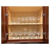 Glassware Including Wine and Cocktail Glasses