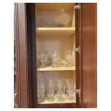 Glassware with Star Etching and Clear Glass Plates