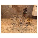Decorative Glassware Featuring Historical Illustra