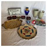 Dishes with Decorative Trays and Vases