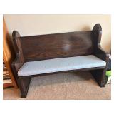 Wooden Church Pew Bench